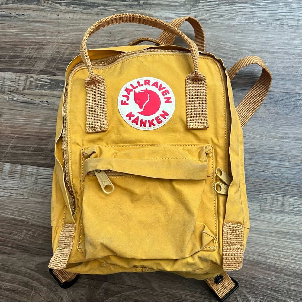 Fjallraven Kanken Mini Backpack Yellow Small